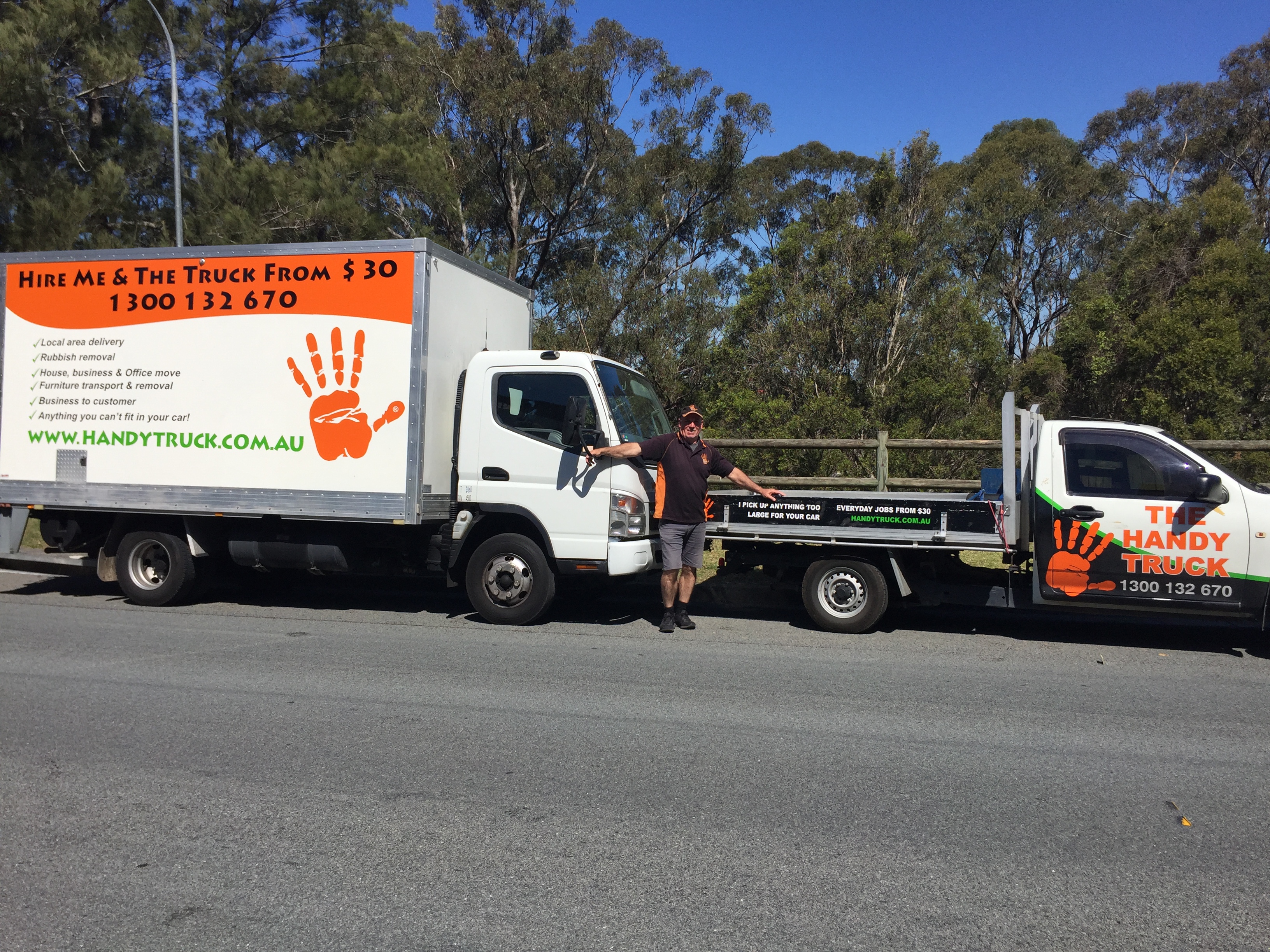 Jon with his Truck and Ute in Wollongong, NSW